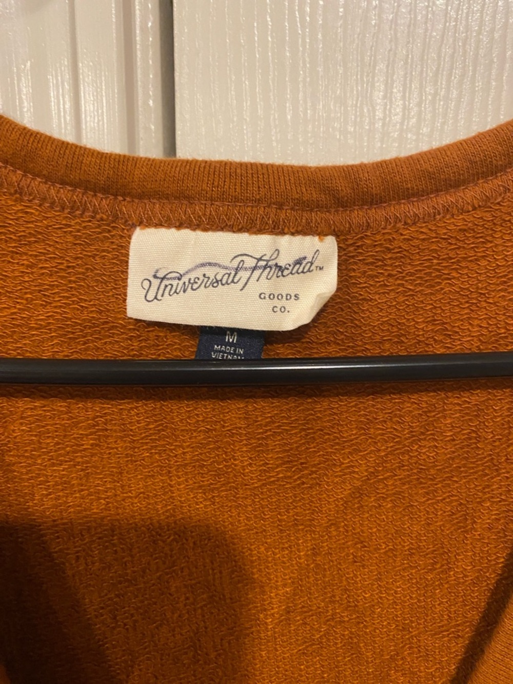 Universal Thread Rust Orange Drawstring Romper - Picture 2 of 4